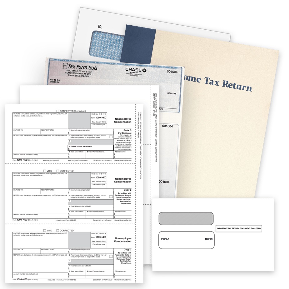 Discount Tax Forms from The Tax Form Gals Discount Tax Forms from The Tax Form Gals deliver 1099 and W2 filing, business checks, presentation folders and envelopes plus more - TaxFormGals.com